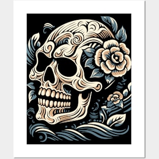 Skull- Full Tattoo Design 3 Posters and Art